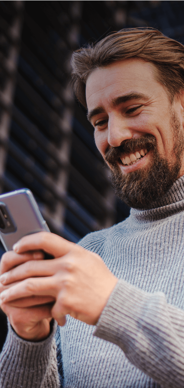 Men with phone